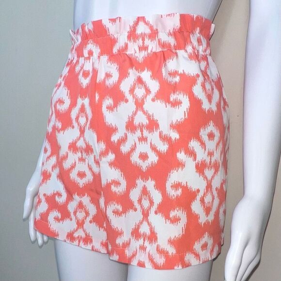 Mud Pie Silky Shorts in Peach / White - Picture 9 of 10